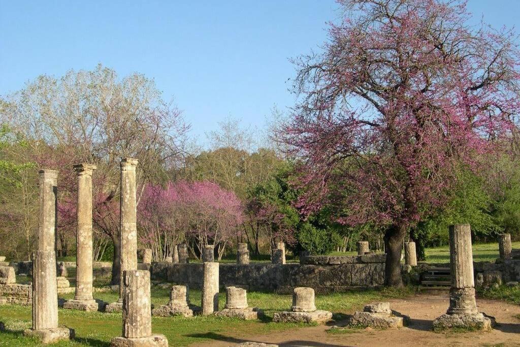 Four Seasons Relaxing Villa Akrata Bagian luar foto