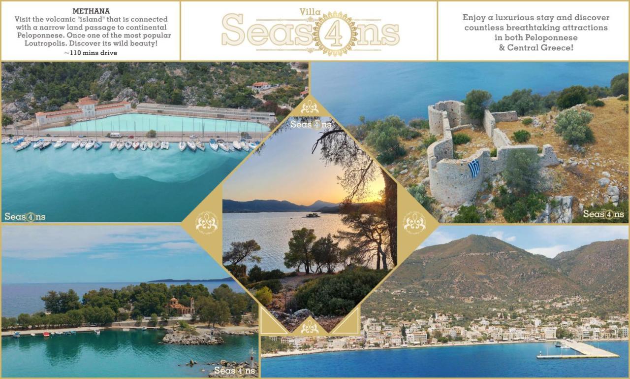 Four Seasons Relaxing Villa Akrata Bagian luar foto